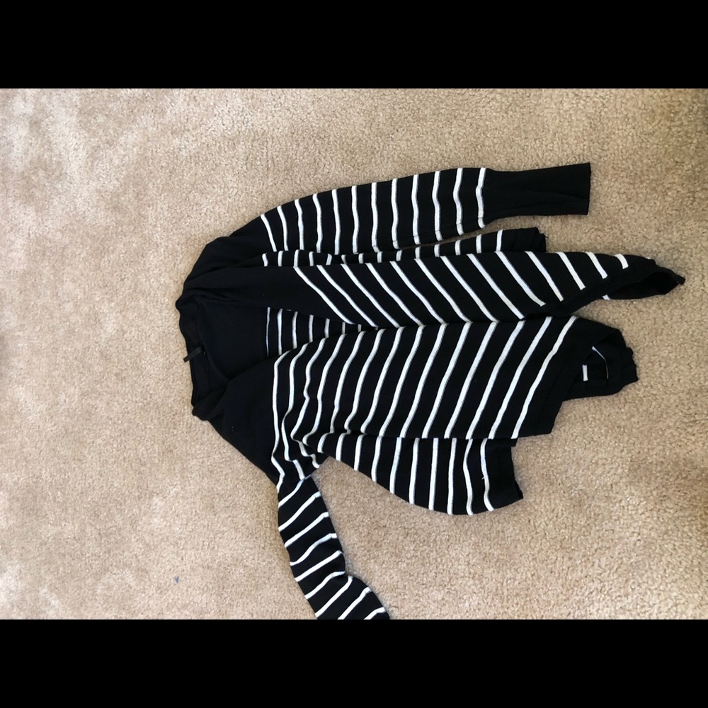 Black and white cardigan